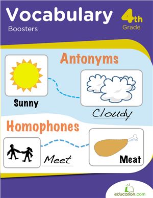 Vocabulary Boosters Grade 4 Grammar Workbook Education