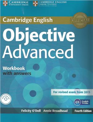Objective Advanced 4th Ed Workbook With Answers 4th Edition Felicity Odell