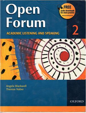 Open Forum 2 Academic Listening And Speaking Students Book Blackwell Angela