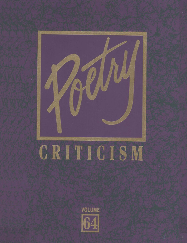 Poetry Criticism Volume 64 2005th Edition Michelle Lee Project Editor