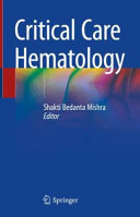 Critical Care Hematology Shakti Bedanta Mishra