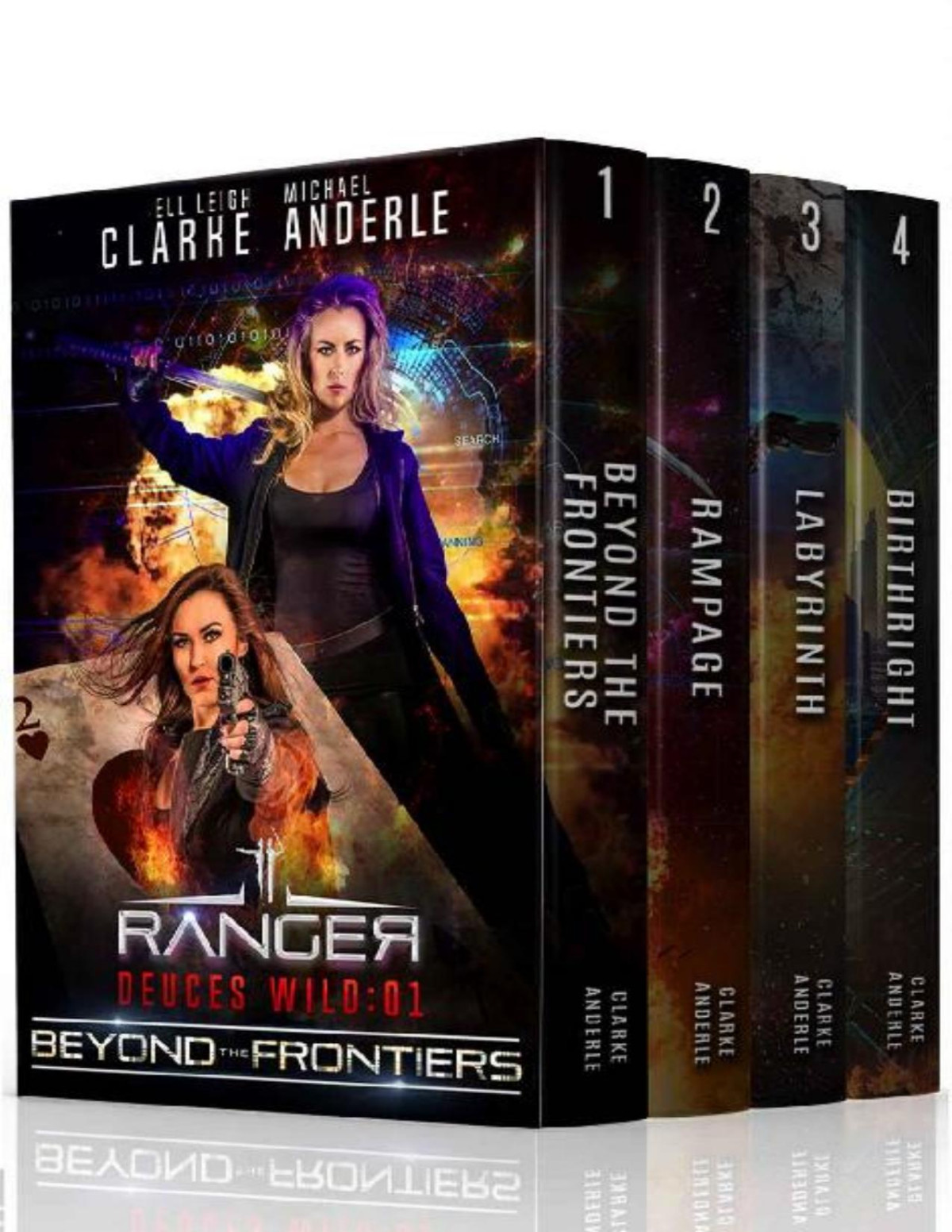 Deuces Wild Boxed Set Books 14 Beyond The Frontiers Rampage Labyrinth Birthright Ell Leigh Clarke Michael Anderle