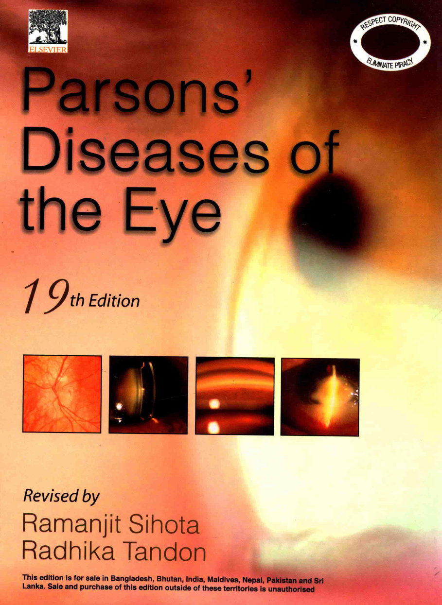 Parsons Diseases Of The Eye 2003th Edition Revised By Ramanjit Sihotaradhika Tandon