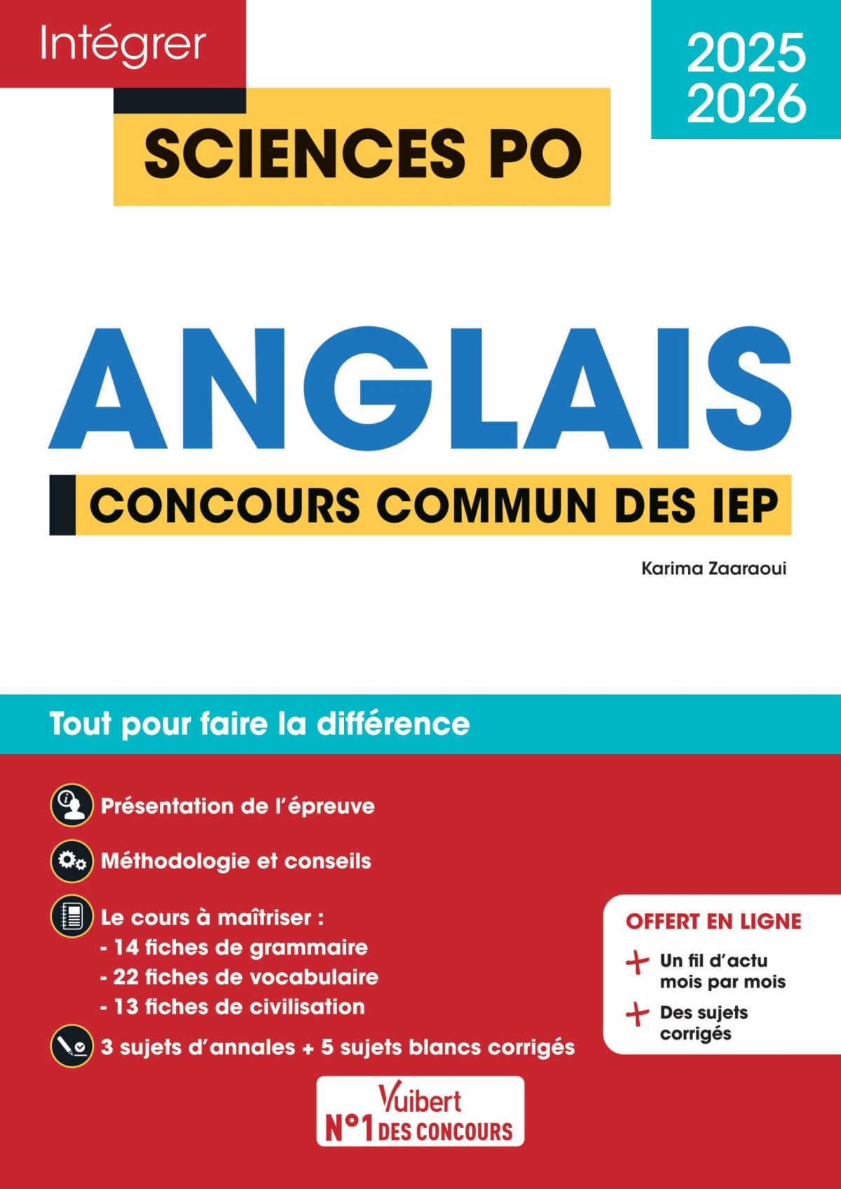 Sciences Po Anglais Concours Commun Des Iep 20252026 Tout Pour Russir Lpreuve Danglais Entranement Intensif 8 Sujets Corrigs Fil Dactu Mois Par Mois Karima Zaaraoui