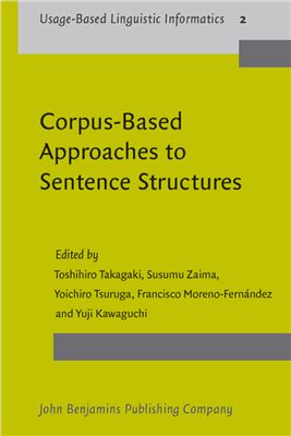 Corpusbased Approaches To Sentence Structures Takagaki Toshihiro Et Al Editors