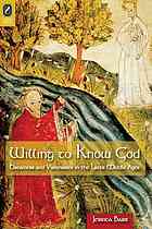 Willing To Know God Dreamers And Visionaries In The Later Middle Ages Jessica Barr