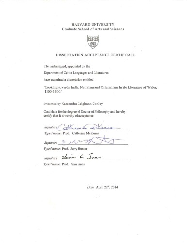 Looking Towards India Nativism And Orientalism In The Literature Of Wales 13001600 Phd Thesis Kassandra Leighann Conley