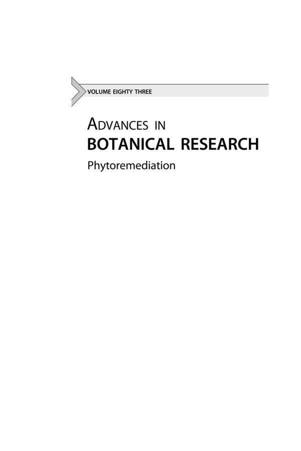 Phytoremediation 1st Edition Ann Cuypers And Jaco Vangronsveld Eds