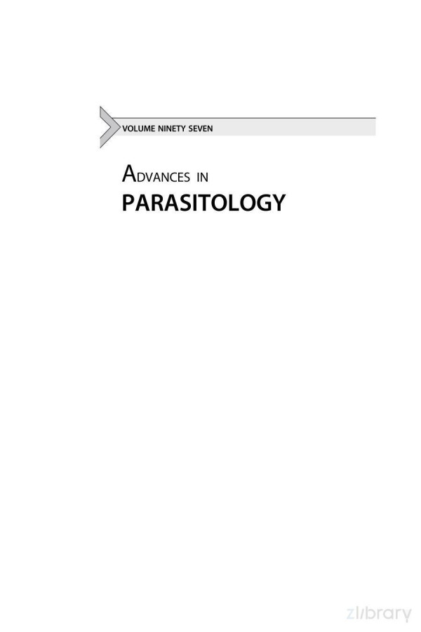 Advances In Parasitology Volume 97 1st Edition D Rollinson And Jr Stothard Eds