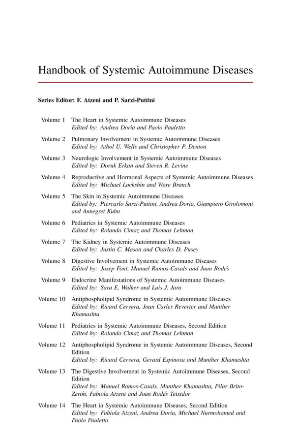 The Heart In Systemic Autoimmune Diseases 2nd Edition Fabiola Atzeni