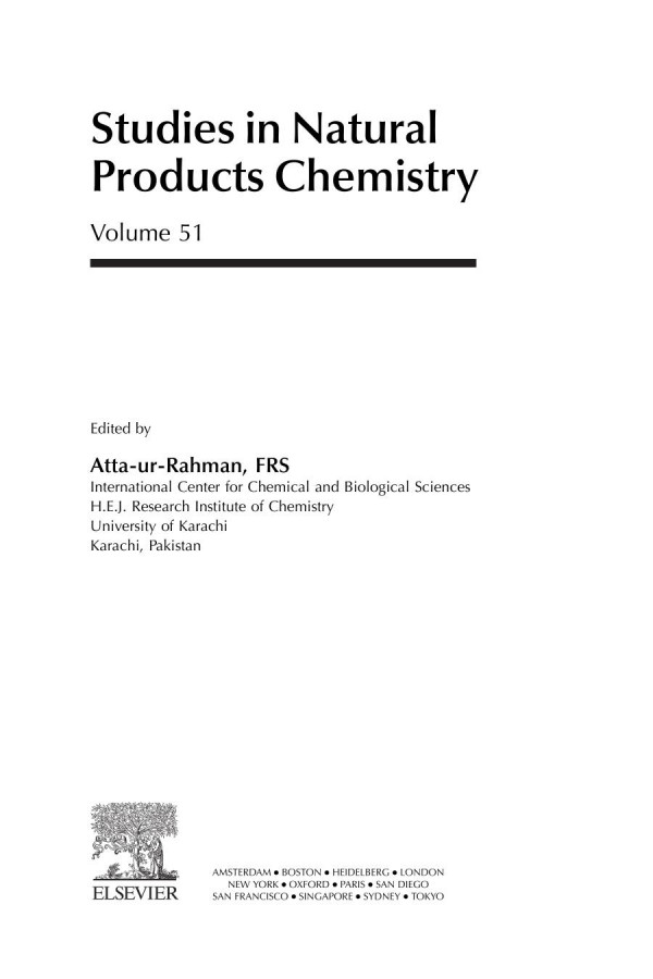 Studies In Natural Products Chemistry Volume 51 1st Edition Attaurrahman Eds