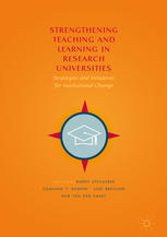 Strengthening Teaching And Learning In Research Universities Strategies And Initiatives For Institutional Change 1st Edition Bjrn Stensaker