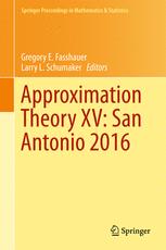 Approximation Theory Xv San Antonio 2016 1st Edition Gregory E Fasshauer