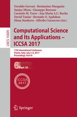 Computational Science And Its Applications Iccsa 2017 17th International Conference Trieste Italy July 36 2017 Proceedings Part Vi Osvaldo Gervasi