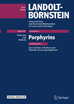 Porphyrins Spectral Data Of Hydroxy And Naturally Occurring Porphyrins 1st Edition V Gupta