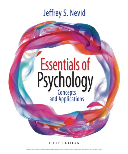 Essentials Of Psychology Concepts And Applications Jeffrey S Nevid