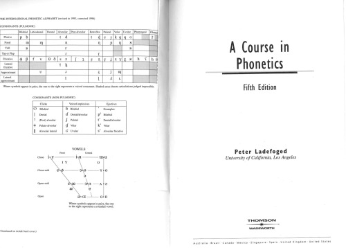 A Course In Phonetics 5th Edition Peter Ladefoged