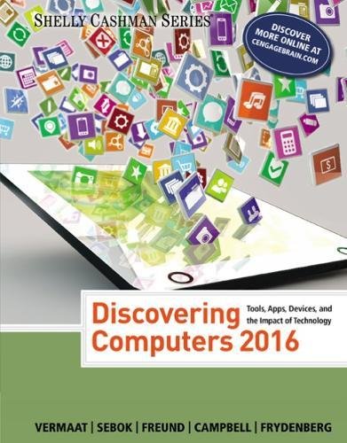 Discovering Computers 2016 1st Edition Misty E Vermaat Susan L Sebok