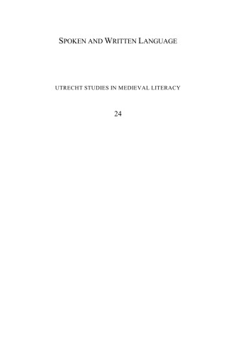 Spoken And Written Language Relations Between Latin And The Vernacular Languages In The Earlier Middle Ages Mary Garrison