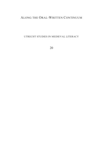 Along The Oralwritten Continuum Types Of Texts Relations And Their Implications Slavica Rankovic