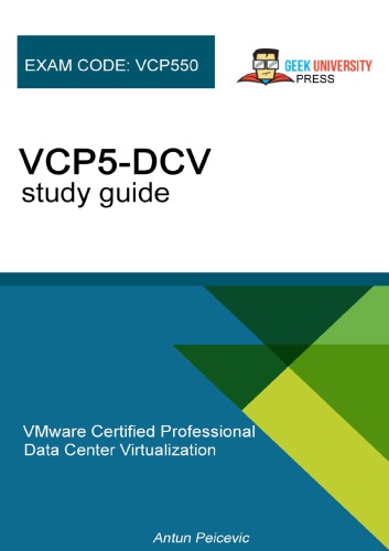 Vmware Vcp5dcv Study Guide Peicevic Antun Maslac Marko Editor