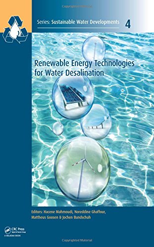 Renewable Energy Technologies For Water Desalination 1st Edition Hacene Mahmoudi