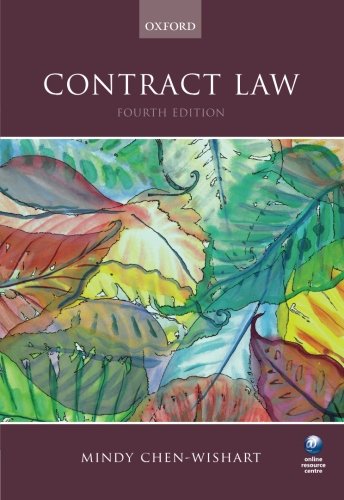 Contract Law Fourth Edition Mindy Chenwishart