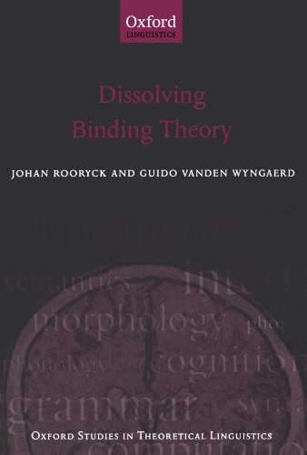 Dissolving Binding Theory 1st Edition Johan Rooryck Guido Vanden Wyngaerd