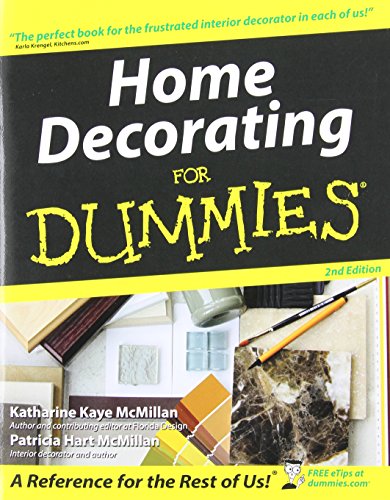 Home Decorating For Dummies 2nd Edition 2nd Ed Katharine Kaye Mcmillan