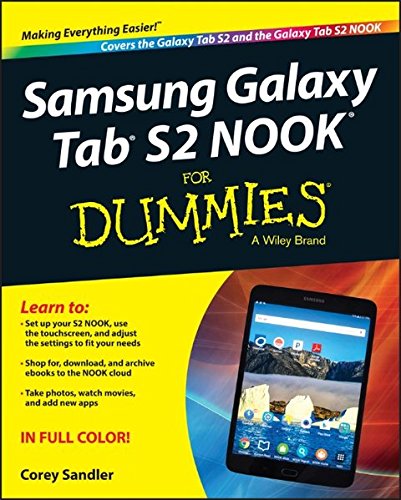 Samsung Galaxy Tab S2 Nook For Dummies 1st Edition Corey Sandler