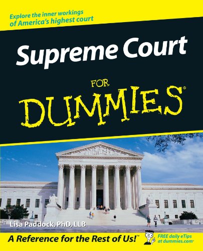 Lisa Paddocksupreme Court For Dummies 1st Edition Lisa Paddock