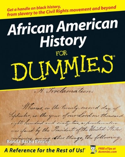 Ronda Racha Penriceafrican American History For Dummies Ronda Racha Penrice