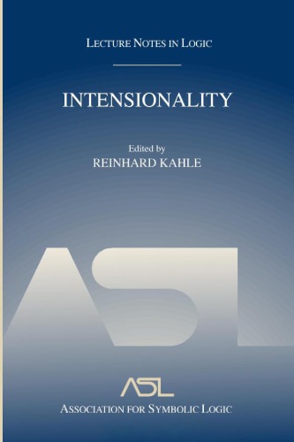 Intensionality Reinhard Khle Ed