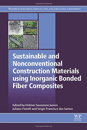 Sustainable And Nonconventional Construction Materials Using Inorganic Bonded Fiber Composites Holmer Savastano Junior