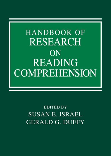 Handbook Of Research On Reading Comprehension Gerald G Duffy