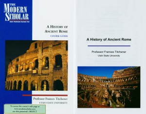 A History Of Ancient Rome Prof Frances B Titchener