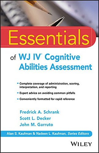 Essentials Of Wj Iv Cognitive Abilities Assessment 1st Edition Fredrick A Schrank