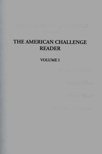 The American Challenge Reader 1st Michael Phillips Austin Allen