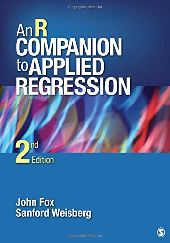 An R Companion To Applied Regression 2nd Edition John Fox Harvey Sanford Weisberg
