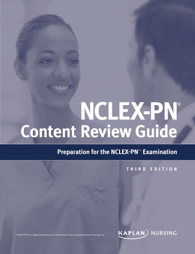 Nclexpn Content Review Guide 5th Edition Kaplan Nursing