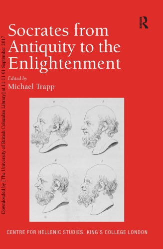 Socrates From Antiquity To The Enlightenment Michael Trapp Ed