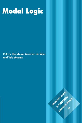 Modal Logic Patrick Blackburn Maarten De Rijke Yde Venema