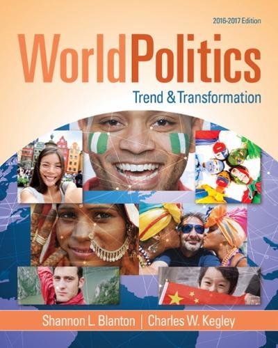 World Politics Trend And Transformation 2016 2017 16th Edition Shannon L Blanton