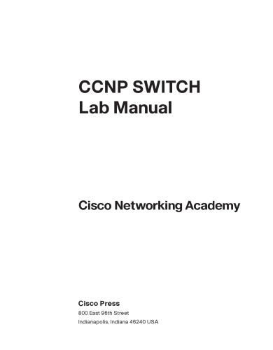 Ccnp Switch Lab Manual Cisco Networking Academy
