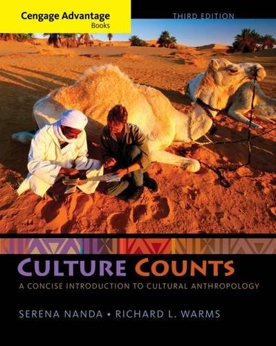 Culture Counts A Concise Introduction To Cultural Anthropology 3rd Edition Serena Nanda