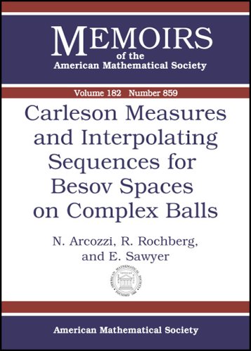 Carleson Measures And Interpolating Sequences For Besov Spaces On Complex Balls N Arcozzi