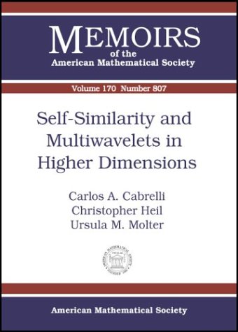 Selfsimilarity And Multiwavelets In Higher Dimensions Carlos A Cabrelli