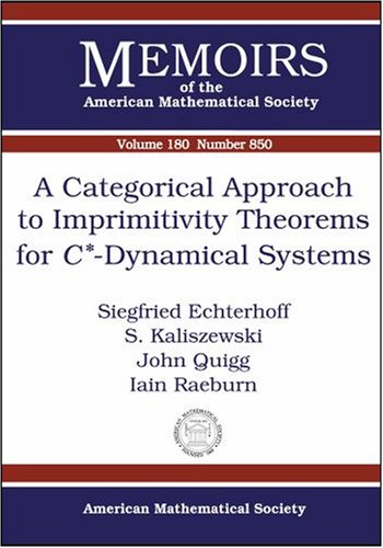 A Categorical Approach To Imprimitivity Theorems For Cdynamical Systems Siegfried Echterhoff