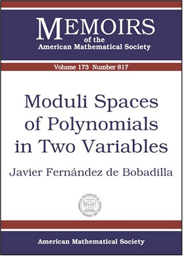 Moduli Spaces Of Polynomials In Two Variables Javier Fernandez De Bobadilla