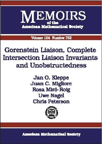 Gorenstein Liaison Complete Intersection Liaison Invariants And Jan O Kleppe
